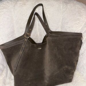 Coach Dark Olive Suede Tote Bag 🫒